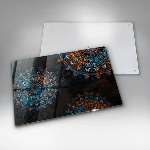 Skärbräda glas modern Boho vintage hjul