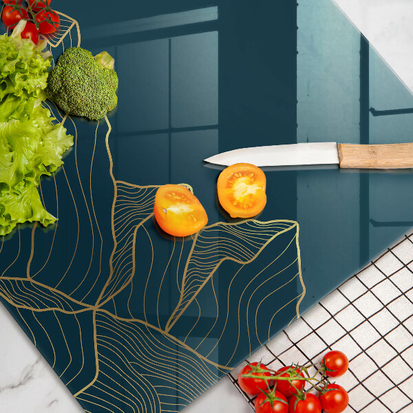 Skärbräda glas modern Abstrakta berg