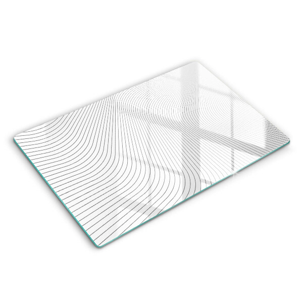 Skärbräda glas modern Modernt linjemönster