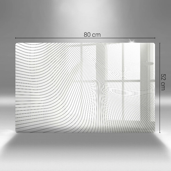 Skärbräda glas modern Modernt linjemönster