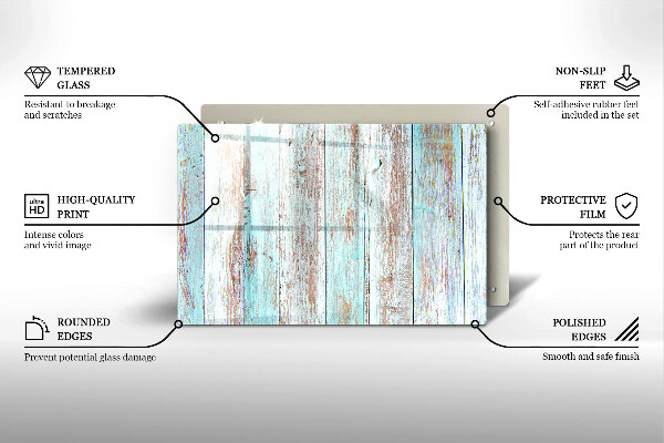 Skärbräda glas modern Gamla vintagebrädor