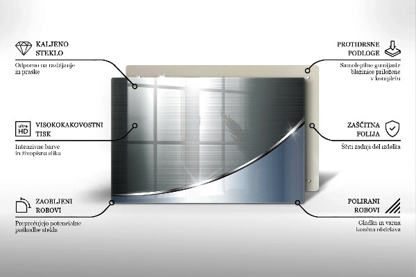 Skärbräda glas modern Metall abstrakt mönster
