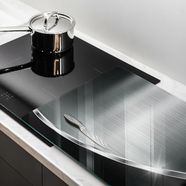 Skärbräda glas modern Abstraktion med metall