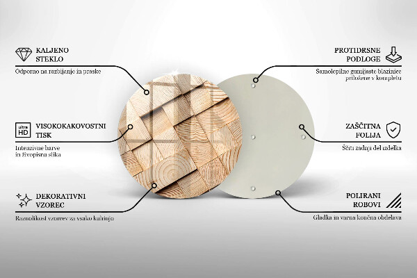 Skärbräda glas unik Trärutor