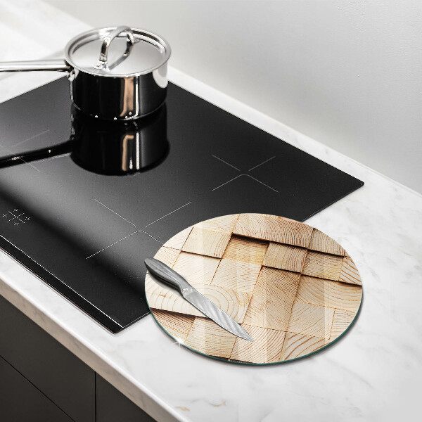 Skärbräda glas unik Trärutor