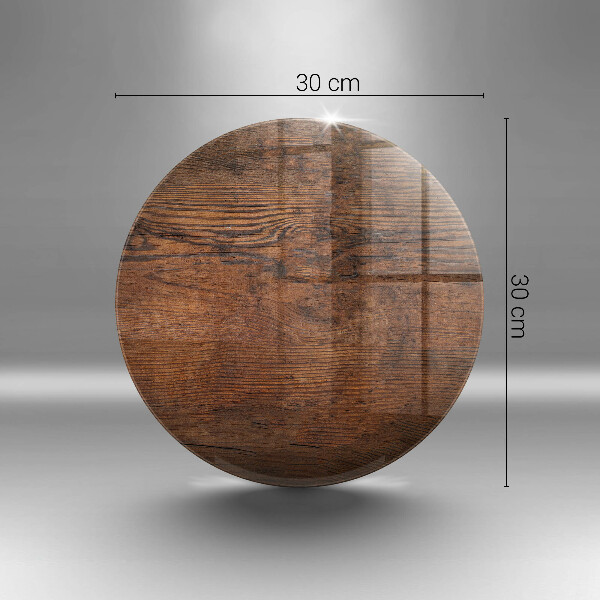 Skärbräda glas unik Mörk träskiva