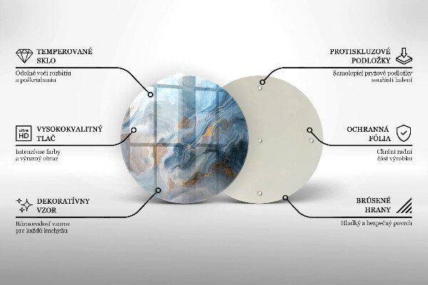 Skärbräda glas unik Marmor textur