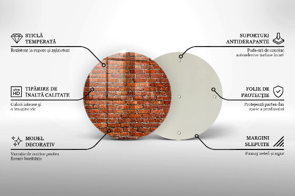 Skärbräda glas unik Vägg av tegelvägg