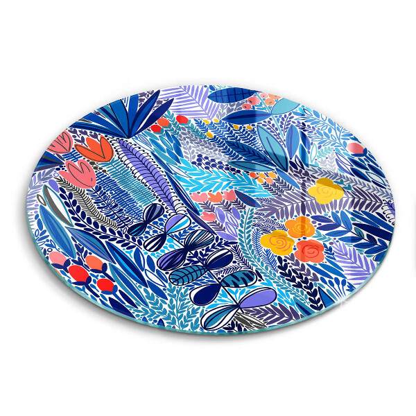 Skärbräda glas unik Målad äng