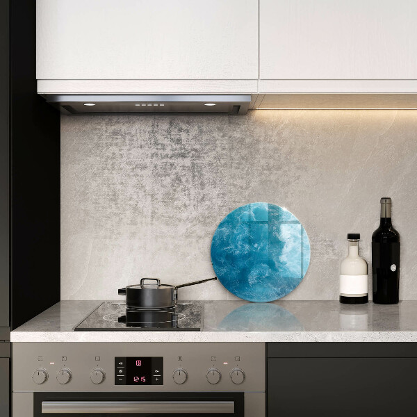 Skärbräda glas unik Blått vatten