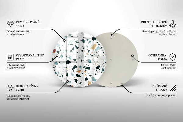 Skärbräda glas unik Lätt stengods