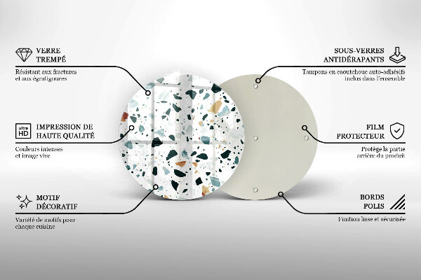 Skärbräda glas unik Lätt stengods
