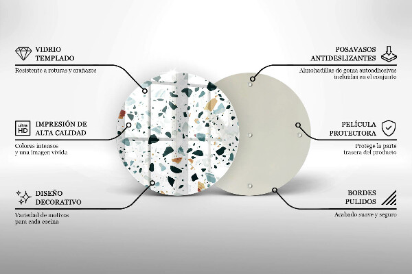 Skärbräda glas unik Lätt stengods