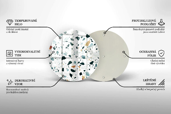 Skärbräda glas unik Lätt stengods
