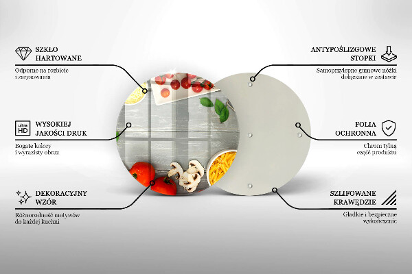 Skärbräda glas unik Köksmat