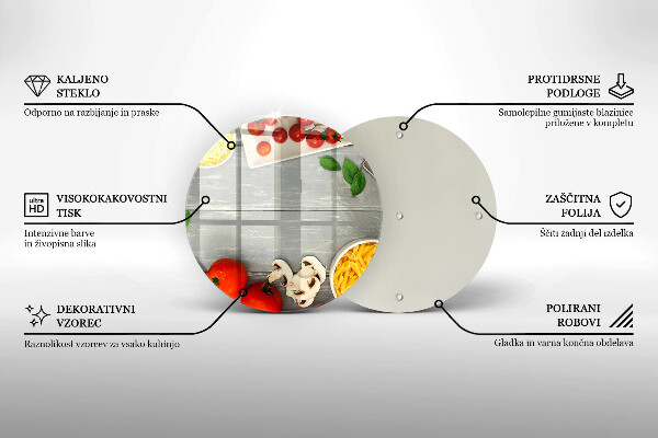 Skärbräda glas unik Köksmat