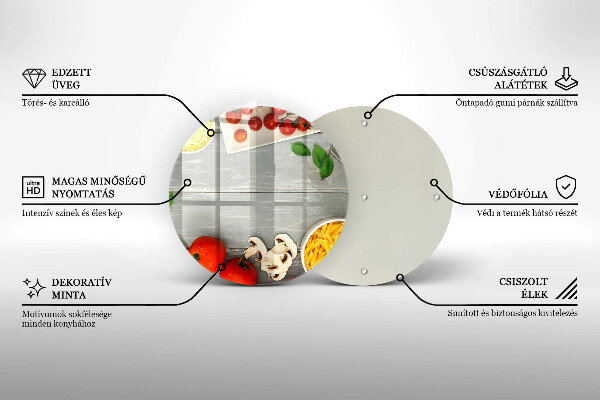 Skärbräda glas unik Köksmat