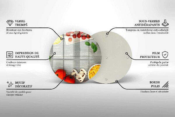 Skärbräda glas unik Köksmat