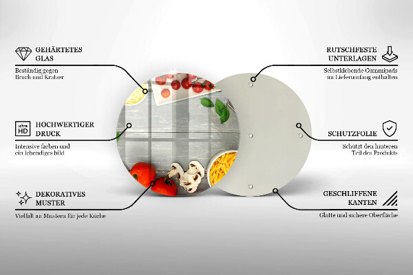 Skärbräda glas unik Köksmat