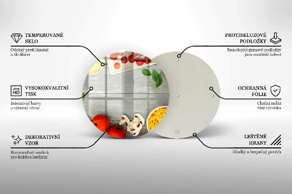 Skärbräda glas unik Köksmat