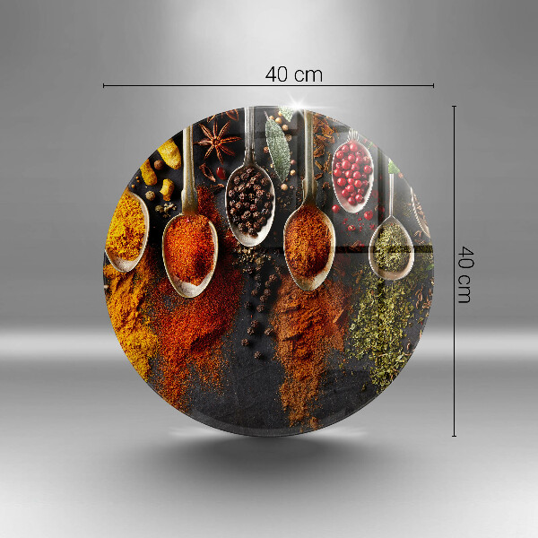 Skärbräda glas unik Skedar med kryddor