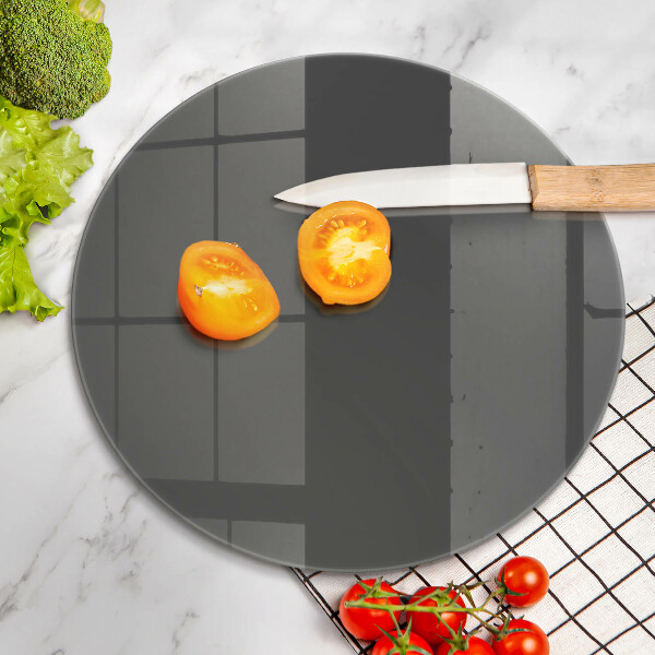 Skärbräda glas unik Färg grå