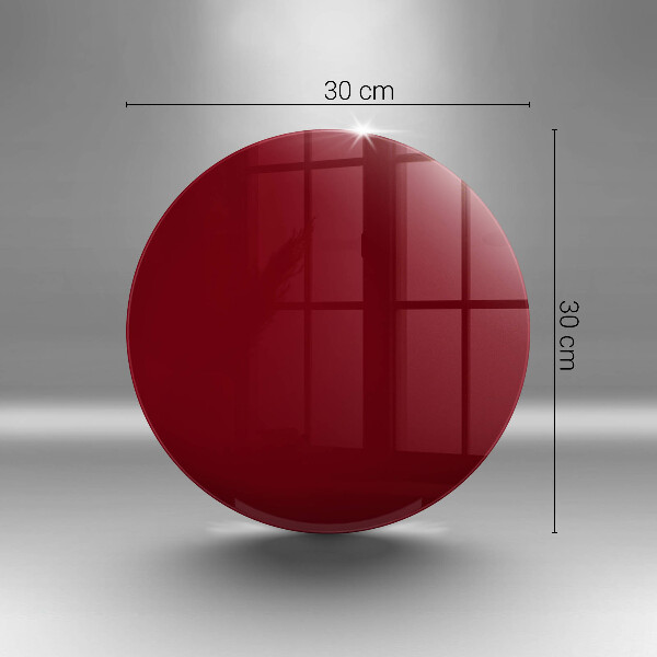 Skärbräda glas unik Vinröd färg
