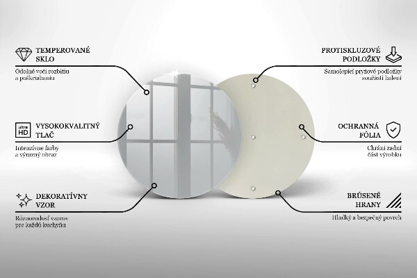 Skärbräda glas unik Färg grå