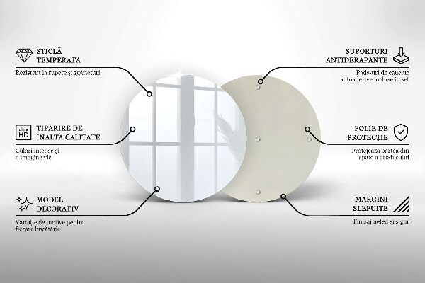 Skärbräda glas unik Färg vit