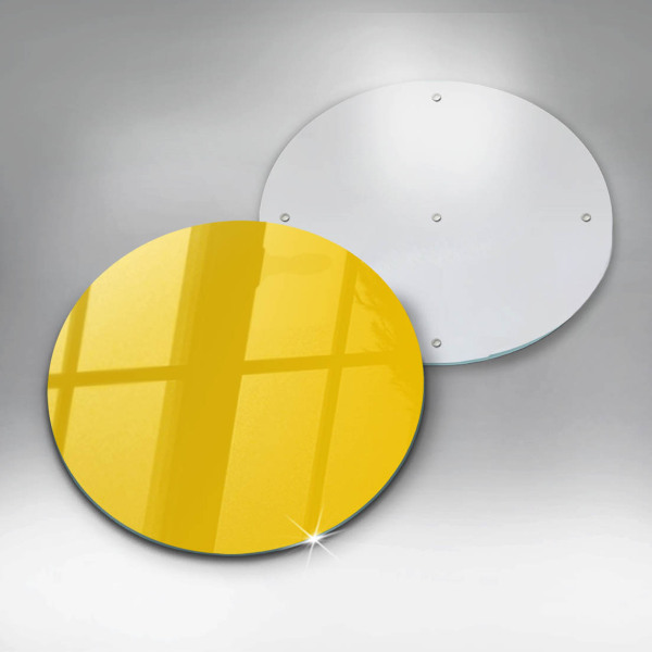 Skärbräda glas unik Gul