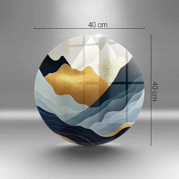 Skärbräda glas unik Abstrakta berg