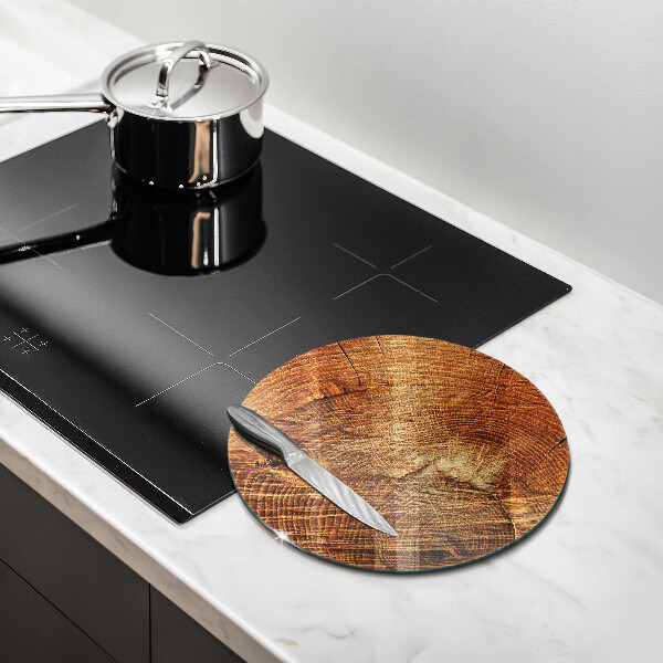 Skärbräda glas unik Träkorn av trädet