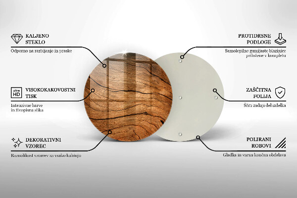 Skärbräda glas unik Träskiva konsistens