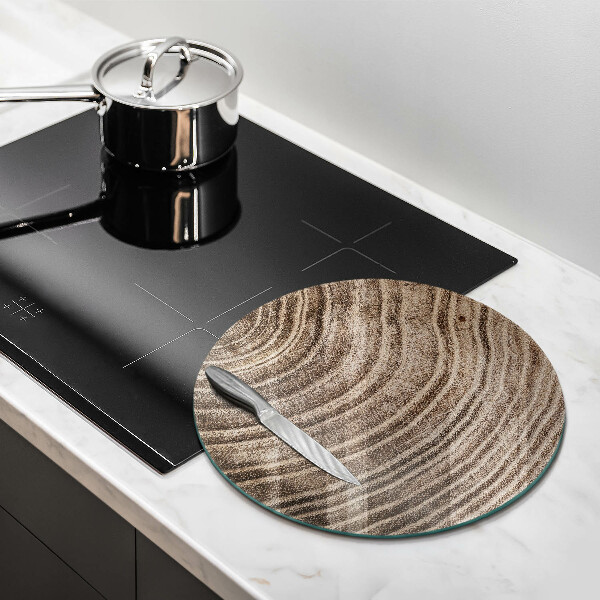 Skärbräda glas unik Träringar