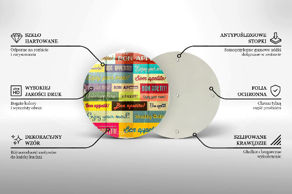 Skärbräda glas unik Undertexter Bon appetit språk