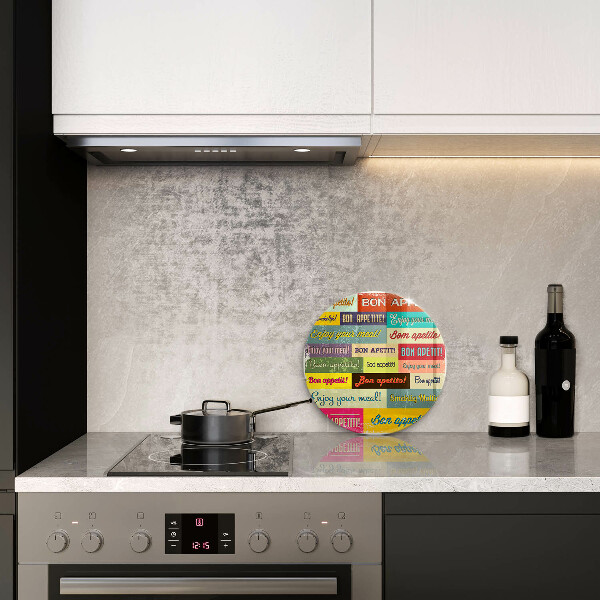 Skärbräda glas unik Undertexter Bon appetit språk