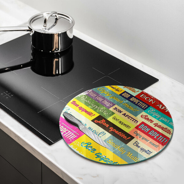 Skärbräda glas unik Undertexter Bon appetit språk