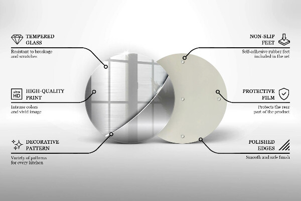 Skärbräda glas unik Metallformer