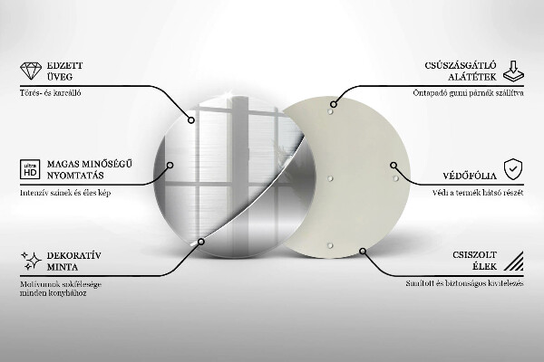 Skärbräda glas unik Metallformer