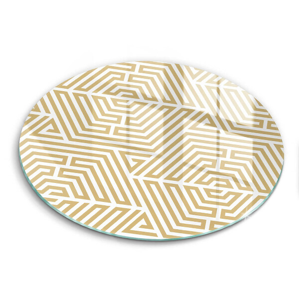 Skärbräda glas unik Geometriska linjer