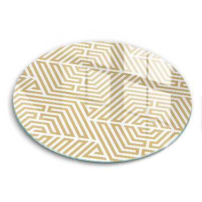 Skärbräda glas unik Geometriska linjer