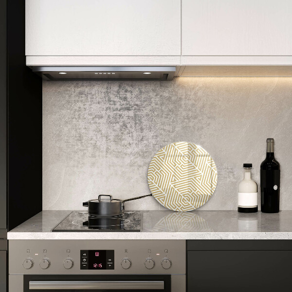 Skärbräda glas unik Geometriska linjer