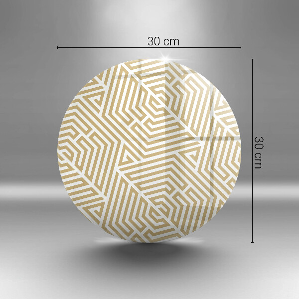 Skärbräda glas unik Geometriska linjer