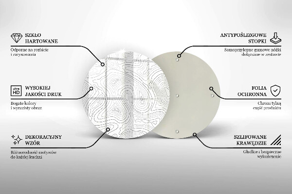 Skärbräda glas unik Abstrakta former