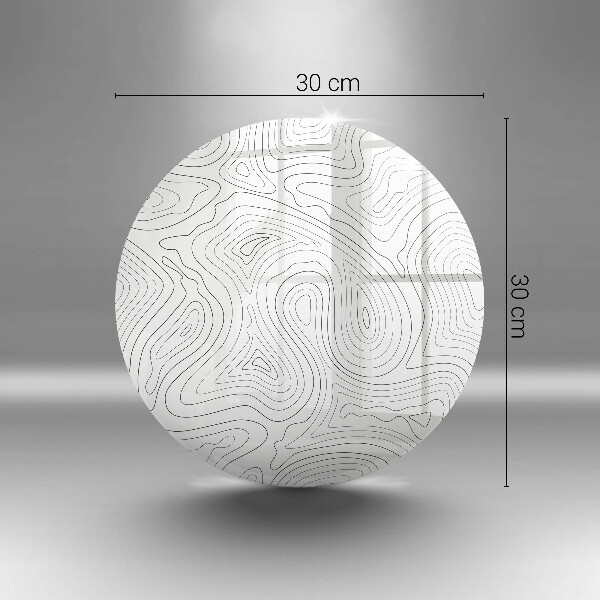 Skärbräda glas unik Abstrakta former