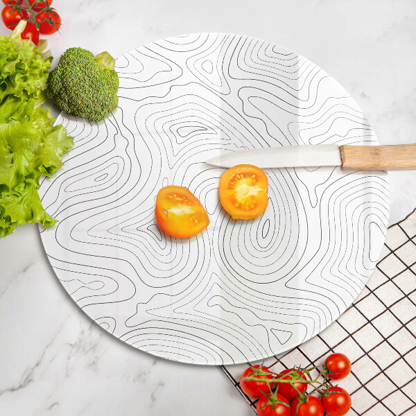 Skärbräda glas unik Abstrakta former