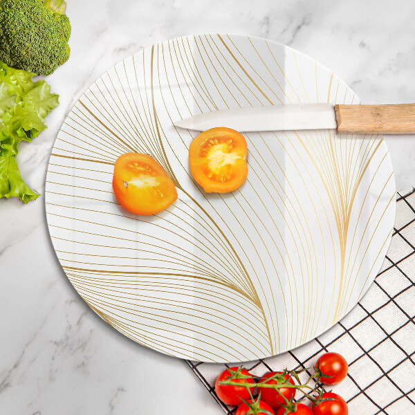 Skärbräda glas unik Modernt linjemönster