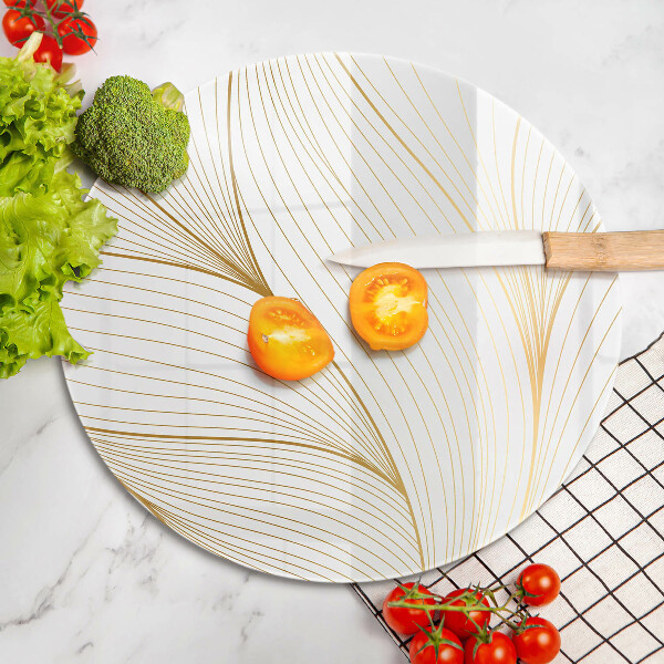 Skärbräda glas unik Modernt linjemönster