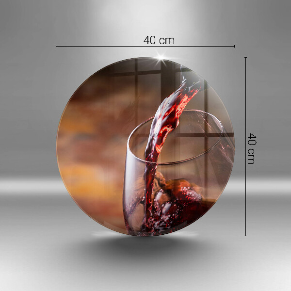 Skärbräda glas unik Rött vin och ett glas