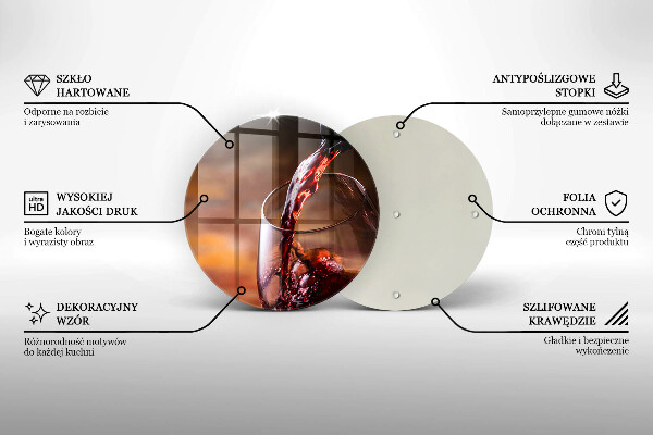 Skärbräda glas unik Rött vin och ett glas